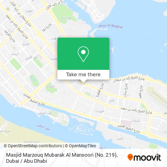 Masjid Marzouq Mubarak Al Mansoori (No. 219) map