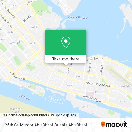25th St. Muroor Abu Dhabi map