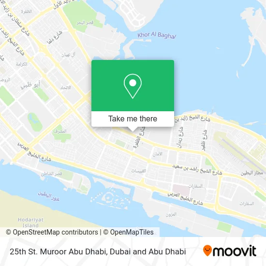 25th St. Muroor Abu Dhabi map