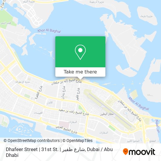 Dhafeer Street | 31st St. | شارع ظفير map