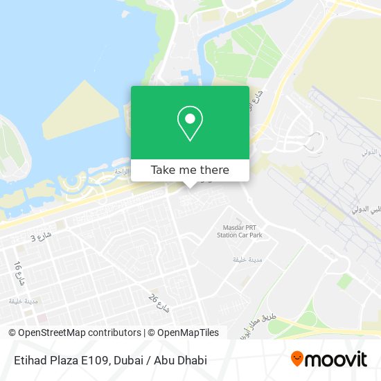 Etihad Plaza E109 map