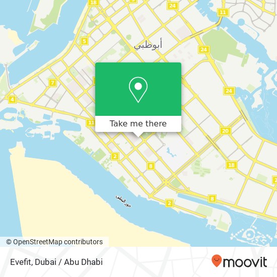 Evefit map