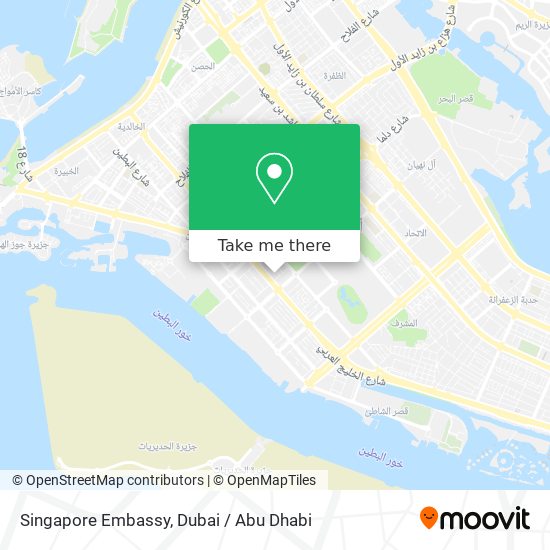 Singapore Embassy map