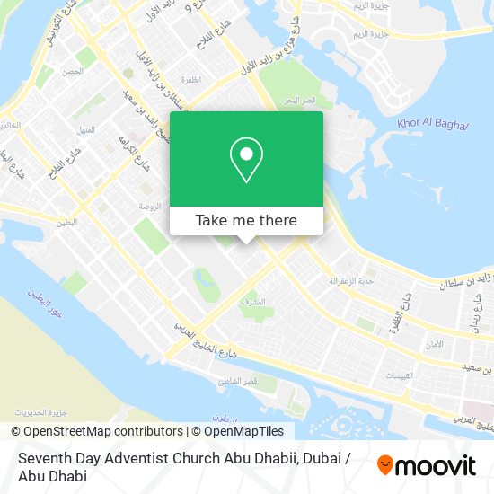 Seventh Day Adventist Church Abu Dhabii map