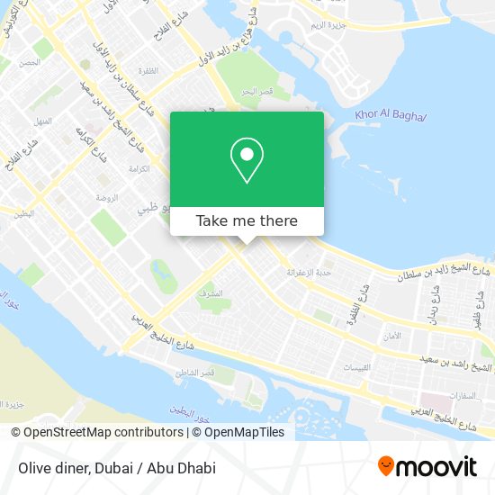 Olive diner map