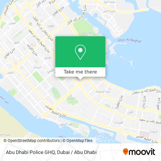 Abu Dhabi Police GHQ map