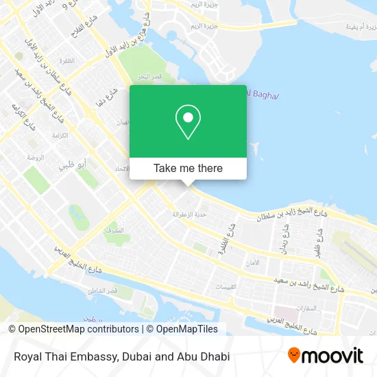 Royal Thai Embassy map