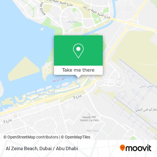 Al Zeina Beach map