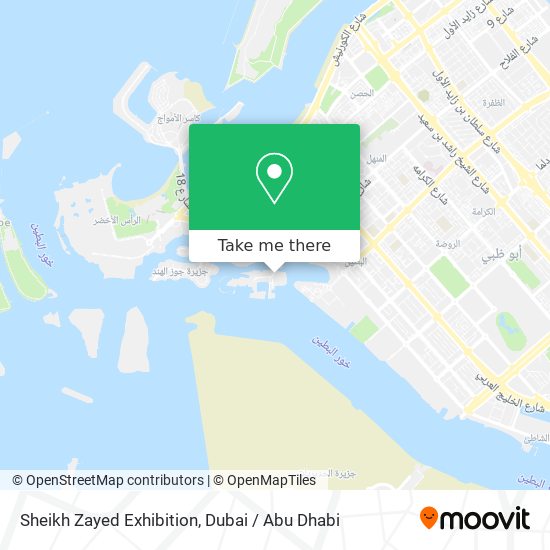 Sheikh Zayed Exhibition map