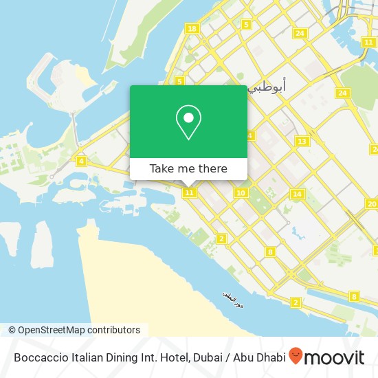 Boccaccio Italian Dining Int. Hotel map