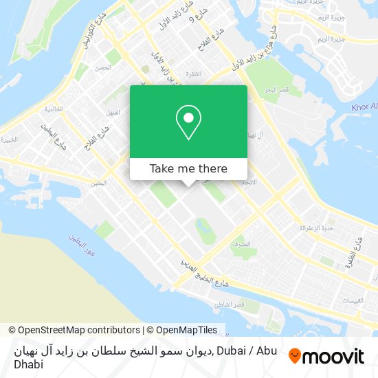 ديوان سمو الشيخ سلطان بن زايد آل نهيان map
