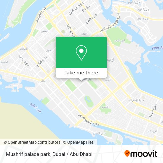 Mushrif palace park map