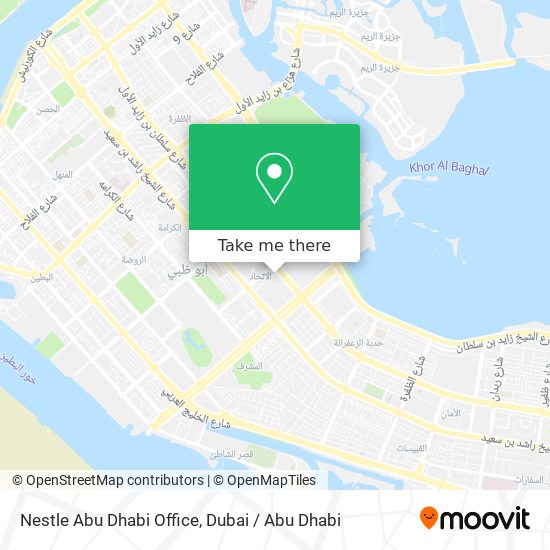 Nestle Abu Dhabi Office map