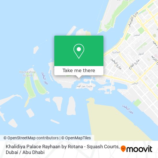 Khalidiya Palace Rayhaan by Rotana - Squash Courts map
