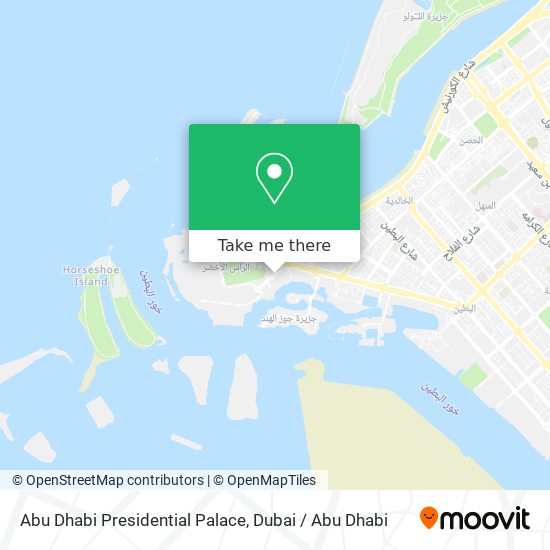 Abu Dhabi Presidential Palace map