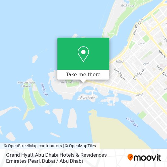 Grand Hyatt Abu Dhabi Hotels & Residences Emirates Pearl map