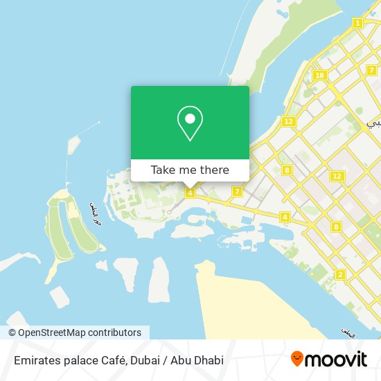 Emirates palace Café map