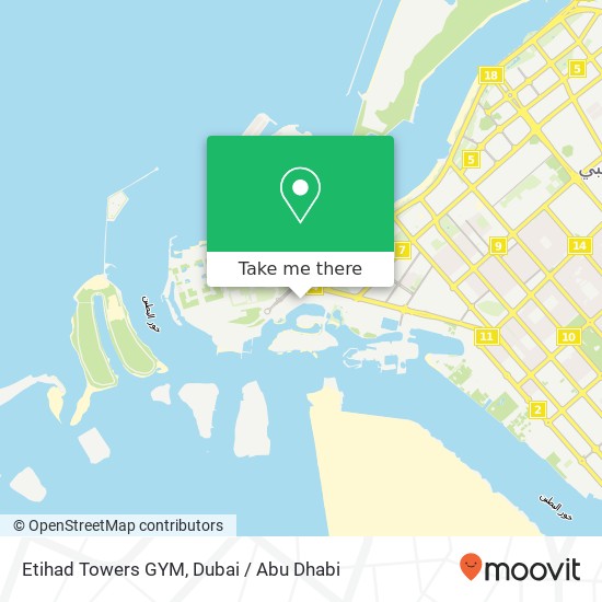 Etihad Towers GYM map