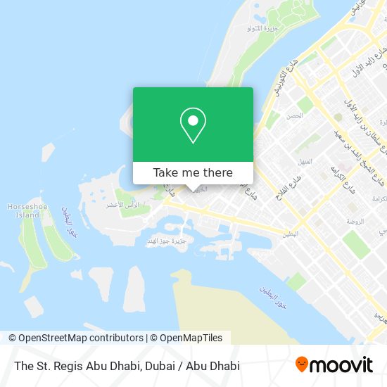The St. Regis Abu Dhabi map