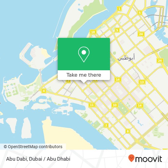 Abu Dabi map