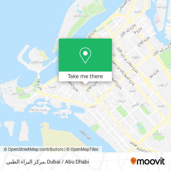 مركز البراء الطبي map