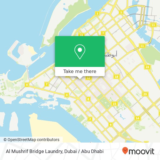 Al Mushrif Bridge Laundry map