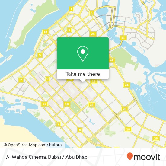 Al Wahda Cinema map