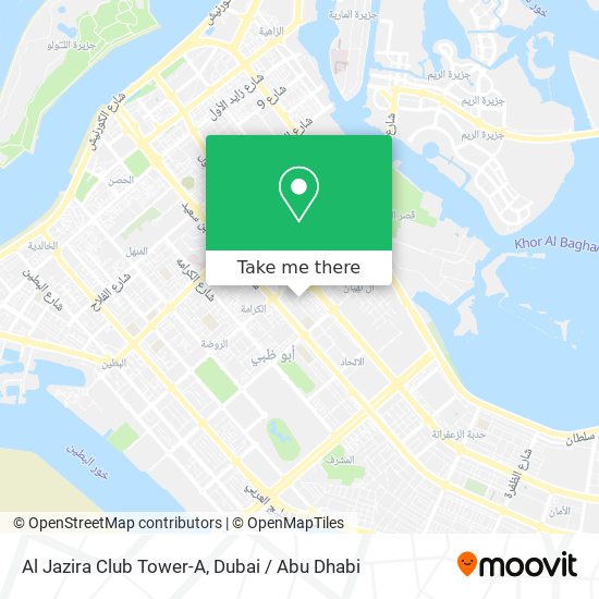 Al Jazira Club Tower-A map