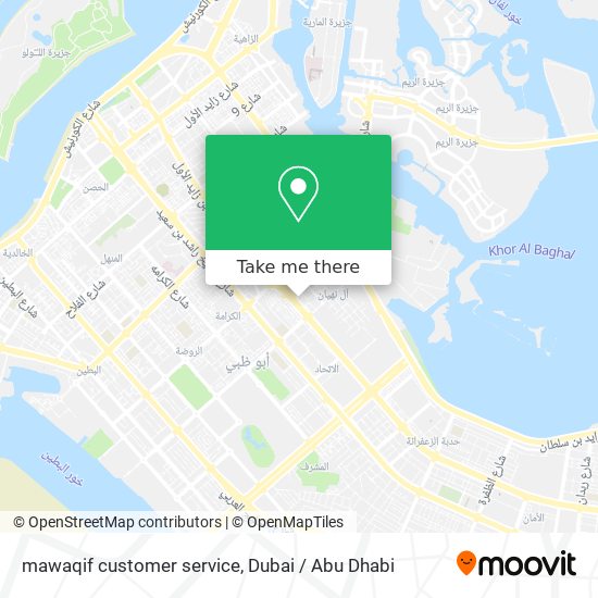 mawaqif customer service map