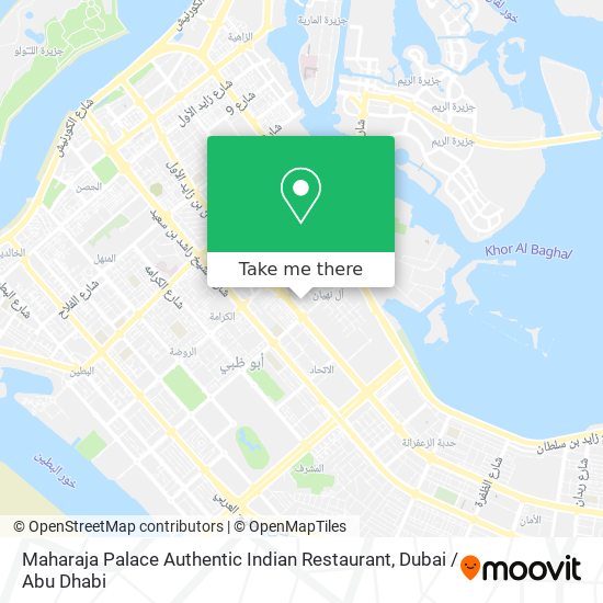 Maharaja Palace Authentic Indian Restaurant map