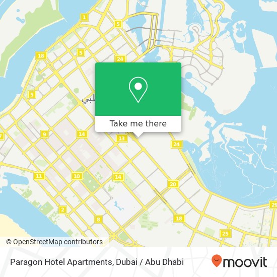 Paragon Hotel Apartments map