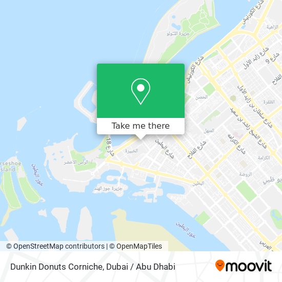 Dunkin Donuts Corniche map