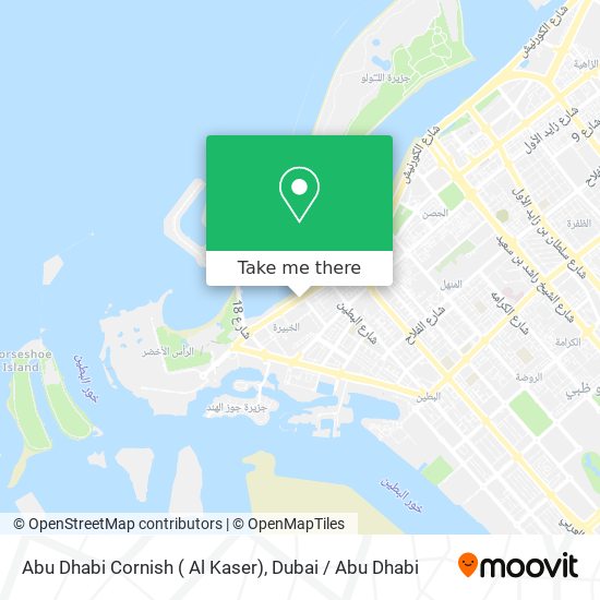Abu Dhabi Cornish ( Al Kaser) map