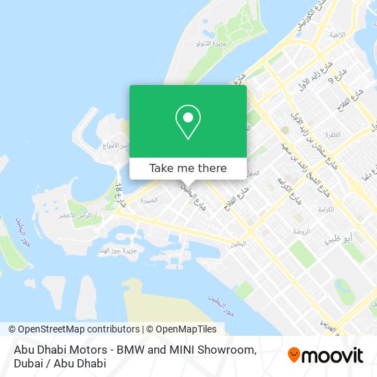 Abu Dhabi Motors - BMW and MINI Showroom map