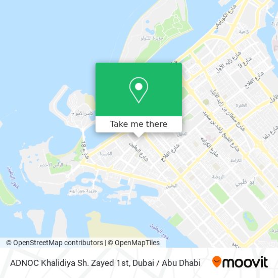 ADNOC Khalidiya Sh. Zayed 1st map