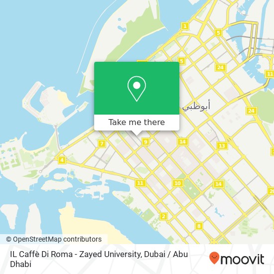 IL Caffè Di Roma - Zayed University map