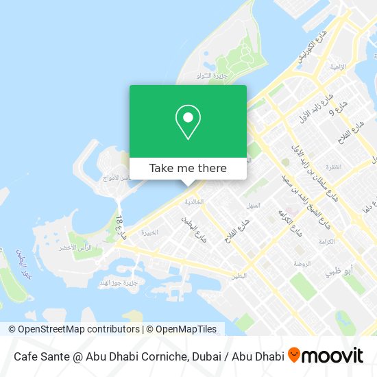 Cafe Sante @ Abu Dhabi Corniche map