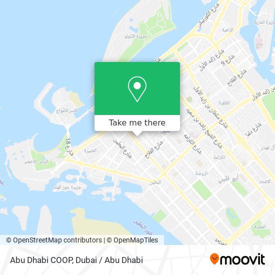 Abu Dhabi COOP map