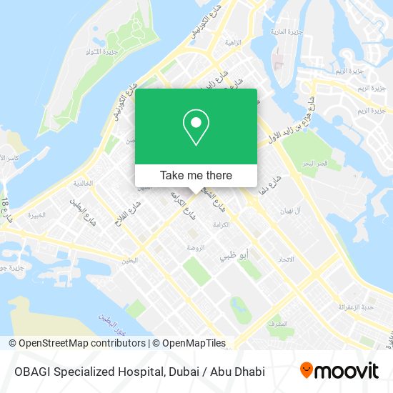OBAGI Specialized Hospital map