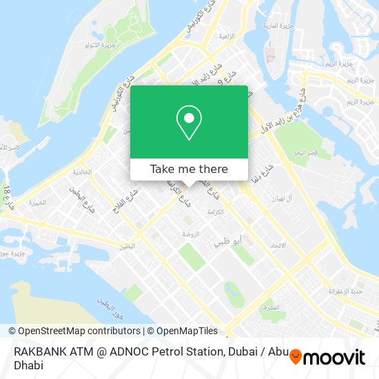 RAKBANK ATM @ ADNOC Petrol Station map