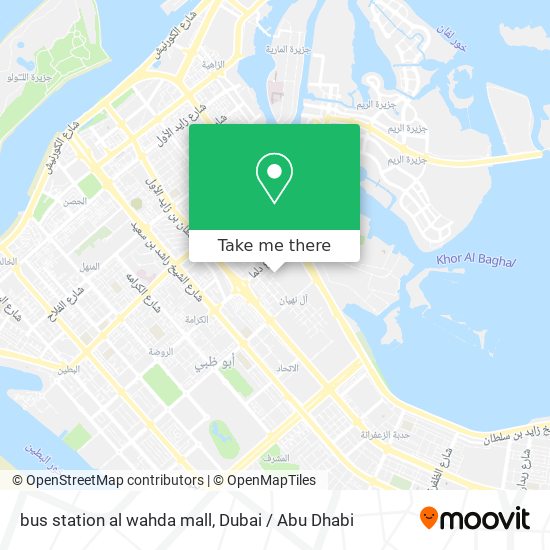 bus station al wahda mall map