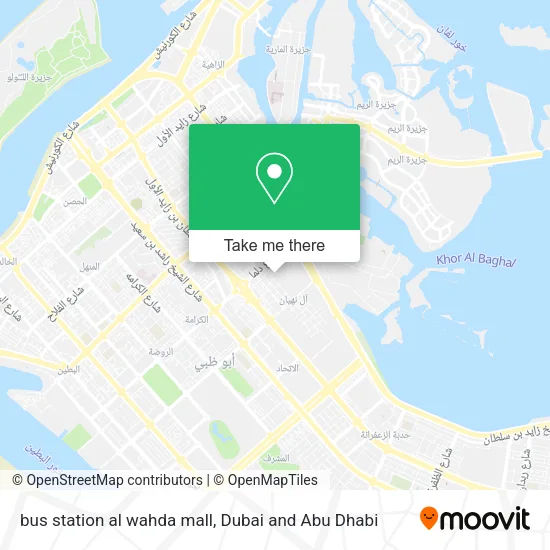 bus station al wahda mall map