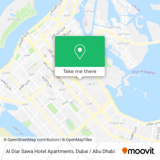 Al Diar Sawa Hotel Apartments map