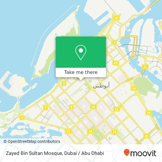 Zayed Bin Sultan Mosque map