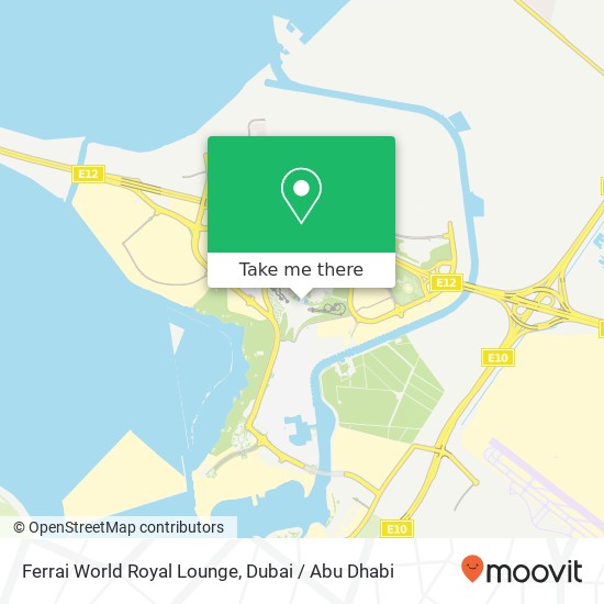 Ferrai World Royal Lounge map
