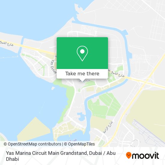 Yas Marina Circuit Main Grandstand map