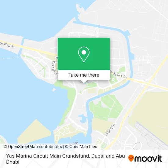 Yas Marina Circuit Main Grandstand map