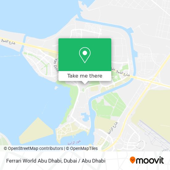 Ferrari World Abu Dhabi map