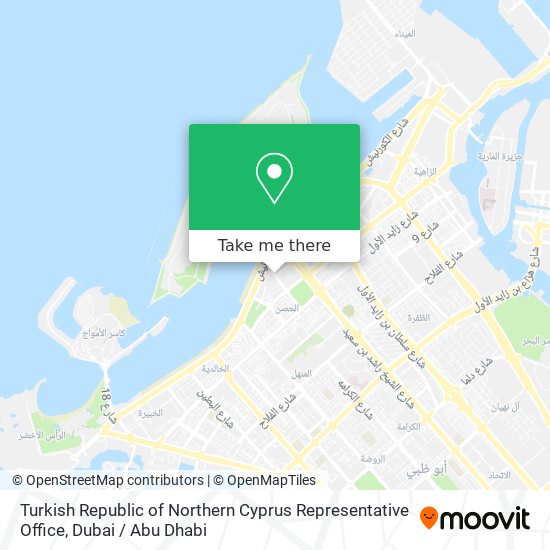 Turkish Republic of Northern Cyprus Representative Office map