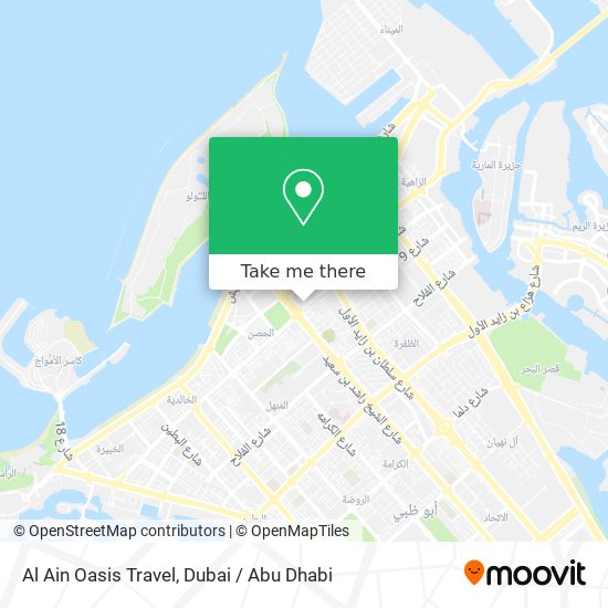 Al Ain Oasis Travel map